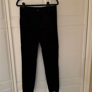 LOFT Classic Black Velvet Jeans
